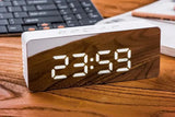 Digital Alarm Clock Smart Mirror Desktop Bedside Nightlight