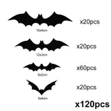 3D PVC Halloween Bats Wall Stickers