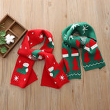 Cute Christmas Knit Scarf for Kids Winter