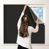 Adhesive Blackout Sun Blocking Window Cover Shade