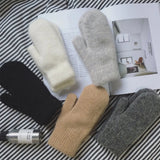 Cashmere Knit Mittens Winter for Women