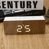 Digital Alarm Clock Smart Mirror Desktop Bedside Nightlight