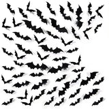 3D PVC Halloween Bats Wall Stickers