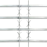 Adjustable safety grille for windows with 3 crossbars 700-1050 mm
