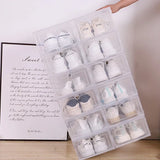 6pcs Clear Shoe Box Stackable Plastic Organizer