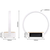 3-in-1 Table Lamp – Wireless Charging, Alarm Clock & Touch Control