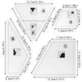 Creative Quilting Cutting Template (4 pcs set)