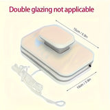 Double-sided magnetic window squeegee for double glazing