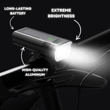 5000 Lumen Bike Light with 12 LEDs & USB-C Rechargeable Battery