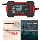 Car Battery Charger 12v 6a Pulse Repair LCD Display
