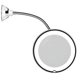 10X LED mirror on suction cup
