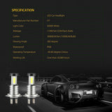 4x H7 LED Headlight Bulb Kit
