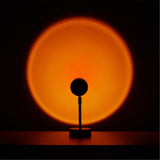 Aura LED Sunset Projector LED Lamp, Orange, 10.23" H