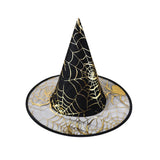 Colorful Spider Web Witch Hat Halloween Costume