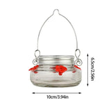 Clear Flower Port Hummingbird Feeder