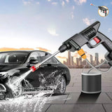 Cordless Portable High Pressure Spray Water Gun Set | Ideal for Cleaning Cars, Patios & Garden Furniture
