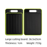 4-in-1 Cutting Board with Thawing Tray and Knife Sharpener
