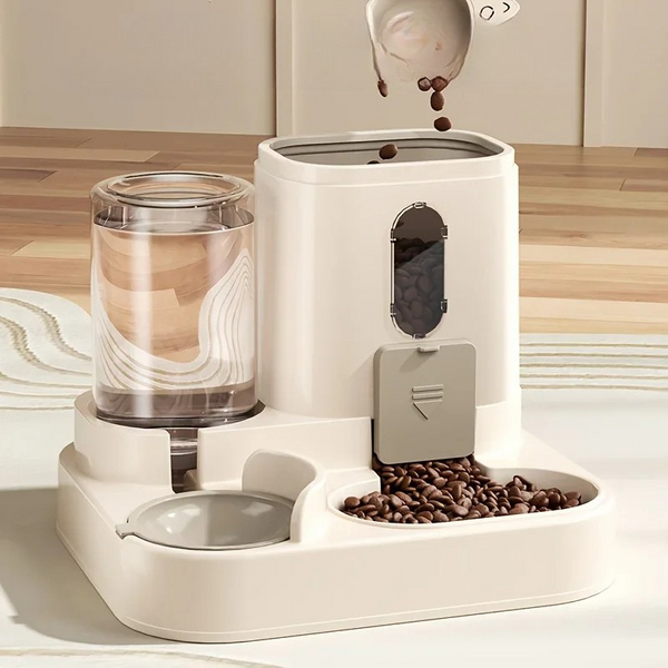 2 in 1 Dog and Cat Feeder with Water Dispenser