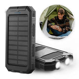 500000mAh Solar Charger Waterproof Power Bank External