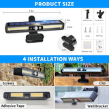 2 Set Portable Solar Fence Lights