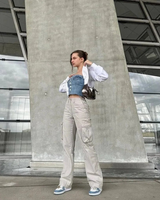 Adjustable Straight Fit Cargo Pants